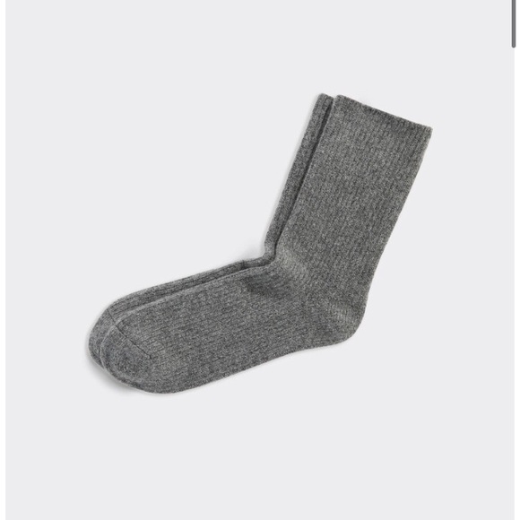 Vineyard Vines Fisherman Rib 100% Cashmere Socks